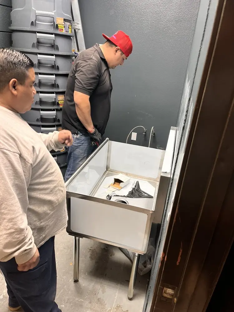 Commercial plumbing and sink installation in Oakland Square